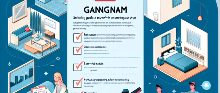 강남 입주 청소 서비스 선택 가이드 강남 입주 청소 서비스 선택 가이드
